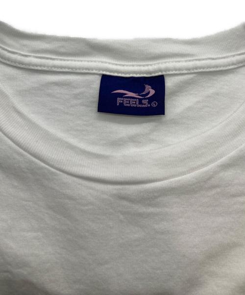 FEELS（フィールズ）FEELS (フィールズ) STITCH T-SHIRT ホワイト サイズ:Lの古着・服飾アイテム