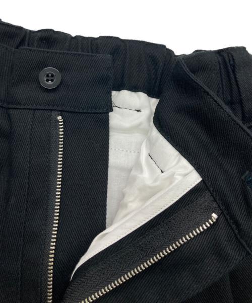 FEELS（フィールズ）FEELS (フィールズ) WIDE TUCKED TROUSERS BLACK ブラック サイズ:Lの古着・服飾アイテム