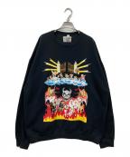 WACKO MARIA×JERZEESワコマリア×ジャージーズ）の古着「NECKFACE Edition Graphic Sweatshirt」｜ブラック