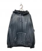 SUPREMEシュプリーム）の古着「Brush Stroke Hooded Sweatshirt」｜ブラック