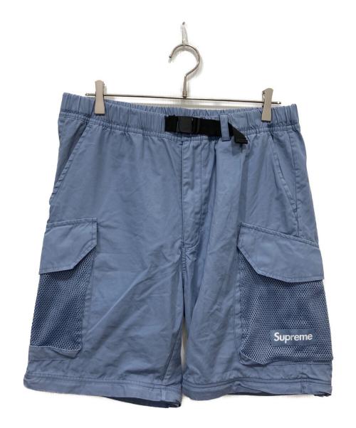 SUPREME（シュプリーム）SUPREME (シュプリーム) Mesh Pocket Belted Cargo Pant ブルー サイズ:Mの古着・服飾アイテム