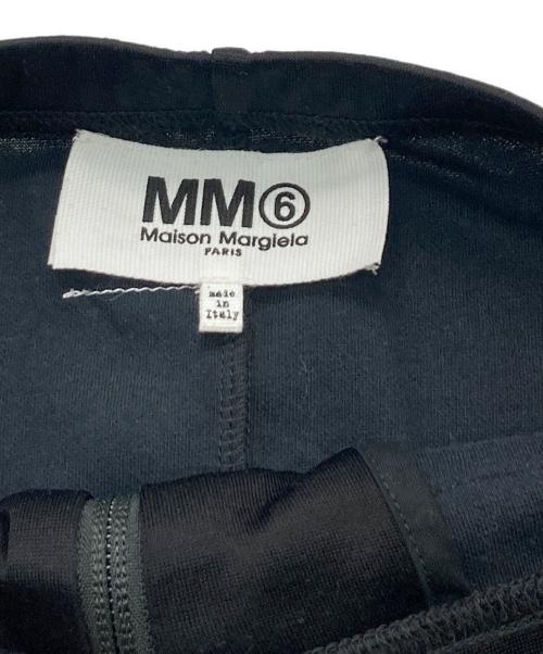 MM6 Maison Margiela（エムエムシックスメゾンマルジェラ）MM6 Maison Margiela (エムエムシックスメゾンマルジェラ) 裾ロゴタイトスカート ブラック サイズ:XSの古着・服飾アイテム