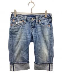 TRUE RELIGION（トゥルー レリジョン）の古着「デニムハーフパンツ」｜インディゴ