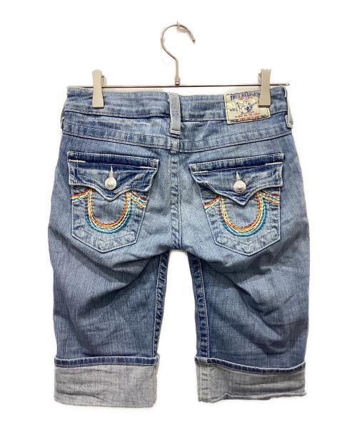 TRUE RELIGION（トゥルー レリジョン）TRUE RELIGION (トゥルー レリジョン) デニムハーフパンツ インディゴ サイズ:W25の古着・服飾アイテム