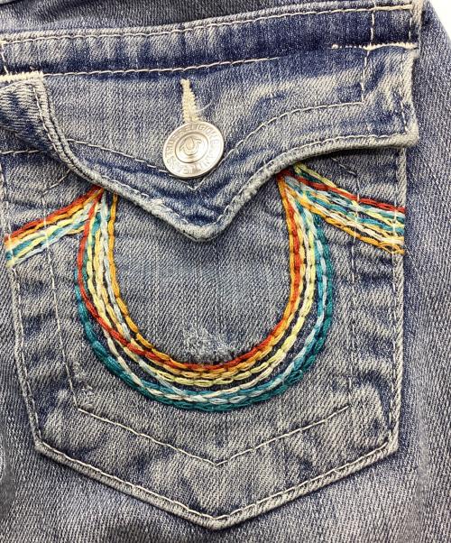TRUE RELIGION（トゥルー レリジョン）TRUE RELIGION (トゥルー レリジョン) デニムハーフパンツ インディゴ サイズ:W25の古着・服飾アイテム