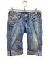 TRUE RELIGION（トゥルー レリジョン）の古着「デニムハーフパンツ」｜インディゴ