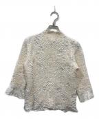 PEPLUM by YOSHIKI HISHINUMAペプラム バイ ヨシキヒシヌマ）の古着「バックボタンシワ加工ブラウス」｜ホワイト