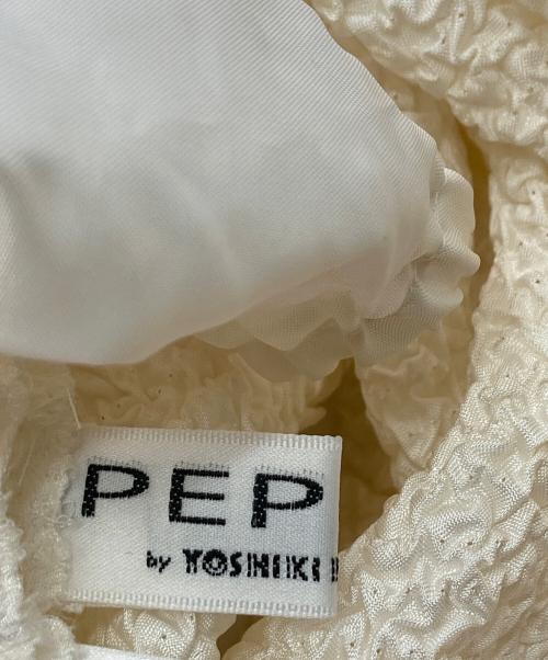 PEPLUM by YOSHIKI HISHINUMA（ペプラム バイ ヨシキヒシヌマ）PEPLUM by YOSHIKI HISHINUMA (ペプラム バイ ヨシキヒシヌマ) シワ加工スカート ホワイト サイズ:2の古着・服飾アイテム