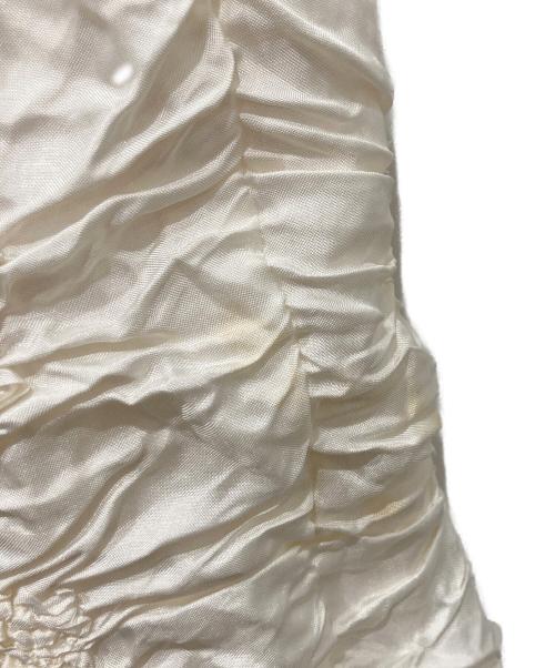 PEPLUM by YOSHIKI HISHINUMA（ペプラム バイ ヨシキヒシヌマ）PEPLUM by YOSHIKI HISHINUMA (ペプラム バイ ヨシキヒシヌマ) シワ加工スカート ホワイト サイズ:2の古着・服飾アイテム