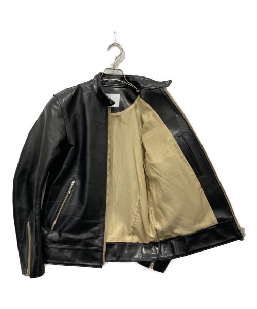 SUNSET BAY（サンセット ベイ）SUNSET BAY (サンセット ベイ) CLYDE ホースハイドレザージャケット ブラック サイズ:3の古着・服飾アイテム