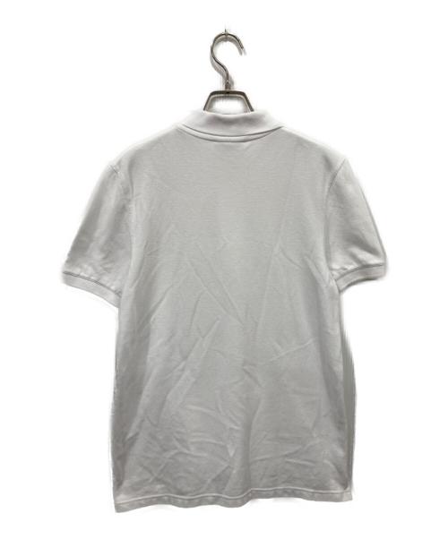 maison kitsune（メゾンキツネ）maison kitsune (アシッドメゾンキツネ) フォックスヘッド パッチ レギュラー ポロ ホワイト サイズ:XSの古着・服飾アイテム