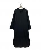 VERMEIL par ienaヴェルメイユ パー イエナ）の古着「RELA*ION キーネックロングワンピース」｜ブラック