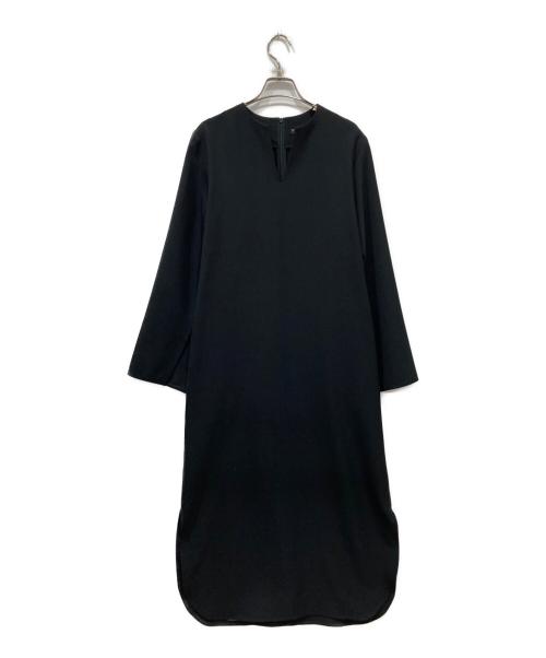 VERMEIL par iena（ヴェルメイユ パー イエナ）VERMEIL par iena (ヴェルメイユ パー イエナ) RELA*ION キーネックロングワンピース ブラック サイズ:36の古着・服飾アイテム