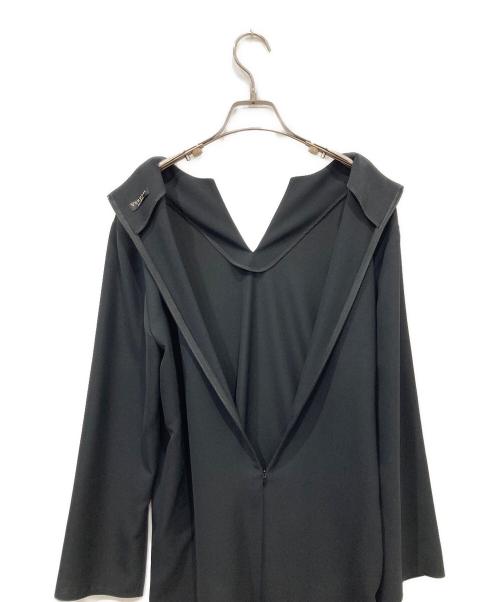 VERMEIL par iena（ヴェルメイユ パー イエナ）VERMEIL par iena (ヴェルメイユ パー イエナ) RELA*ION キーネックロングワンピース ブラック サイズ:36の古着・服飾アイテム
