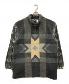 THE NORTH FACEザ ノース フェイス）の古着「ネイティブ柄ハーフジップフリースジャケット」｜グレー