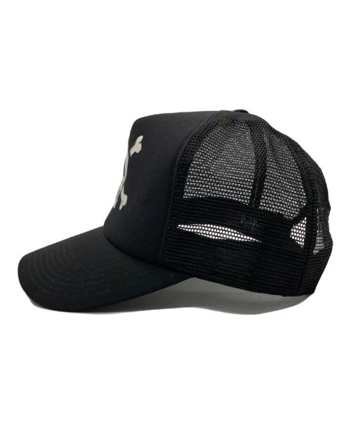 stussy（ステューシー）stussy (ステューシー) スカルメッシュキャップ ブラックの古着・服飾アイテム