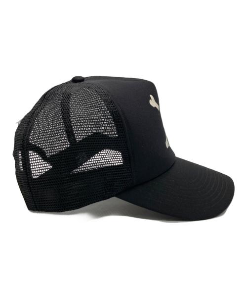 stussy（ステューシー）stussy (ステューシー) スカルメッシュキャップ ブラックの古着・服飾アイテム