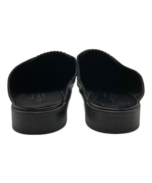 tricot COMME des GARCONS（トリココムデギャルソン）tricot COMME des GARCONS (トリココムデギャルソン) ウィングチップレザーミュール ブラック サイズ:22.5ｃｍの古着・服飾アイテム