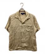 POLO RALPH LAURENポロ・ラルフローレン）の古着「リネンオープンカラーシャツ」｜ベージュ