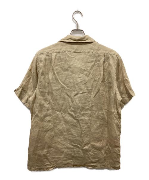POLO RALPH LAUREN（ポロ・ラルフローレン）POLO RALPH LAUREN (ポロ・ラルフローレン) リネンオープンカラーシャツ ベージュ サイズ:Mの古着・服飾アイテム