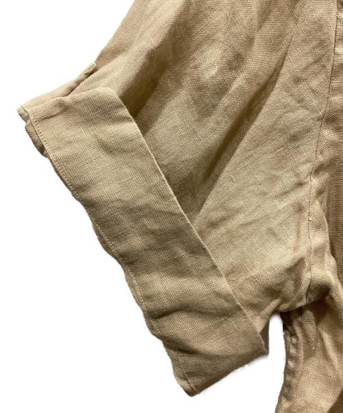 POLO RALPH LAUREN（ポロ・ラルフローレン）POLO RALPH LAUREN (ポロ・ラルフローレン) リネンオープンカラーシャツ ベージュ サイズ:Mの古着・服飾アイテム