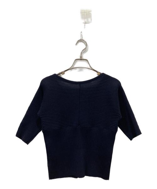 Noble（ノーブル）Noble (ノーブル) ゴールドボタンVネックリブニット ネイビー サイズ:FREEの古着・服飾アイテム