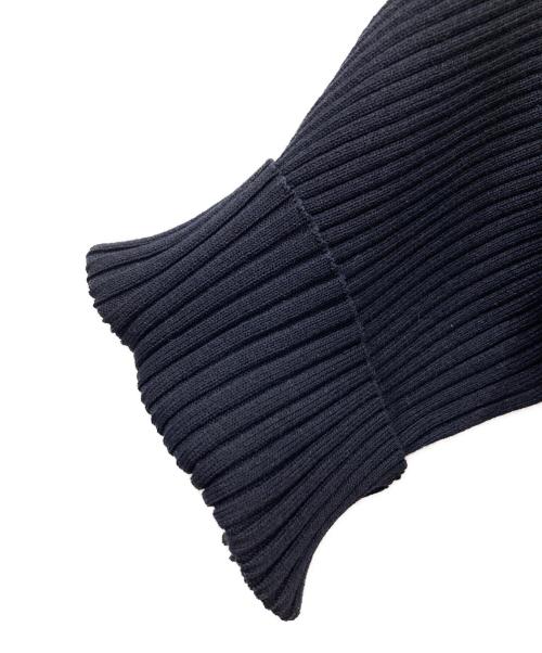 Noble（ノーブル）Noble (ノーブル) ゴールドボタンVネックリブニット ネイビー サイズ:FREEの古着・服飾アイテム