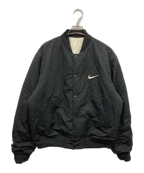 NIKE（ナイキ）NIKE (ナイキ) stussy (ステューシー) Reversible Jacket ブラック×ホワイト サイズ:Mの古着・服飾アイテム