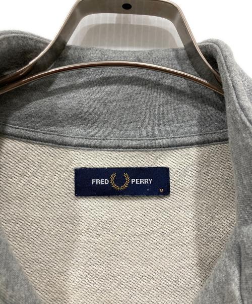 FRED PERRY（フレッドペリー）FRED PERRY (フレッドペリー) ハーフジップロゴスウェットシャツ グレー サイズ:Mの古着・服飾アイテム