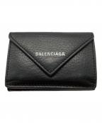 BALENCIAGAバレンシアガ）の古着「ペーパーミニウォレット」｜ブラック
