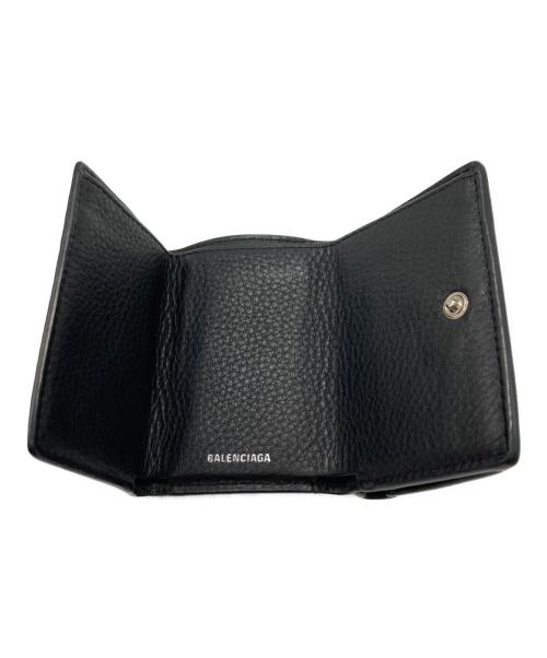 BALENCIAGA（バレンシアガ）BALENCIAGA (バレンシアガ) ペーパーミニウォレット ブラックの古着・服飾アイテム