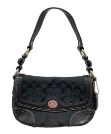 COACH（コーチ）の古着「ターンロックハンドバッグ」｜ブラック