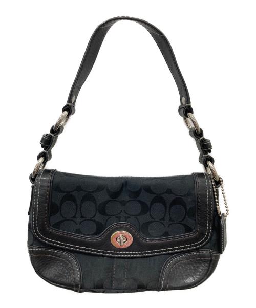COACH（コーチ）COACH (コーチ) ターンロックハンドバッグ ブラックの古着・服飾アイテム