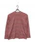 PLAY COMME des GARCONS (プレイコムデギャルソン) ハートロゴボーダーカットソー レッド サイズ:XL：10000円