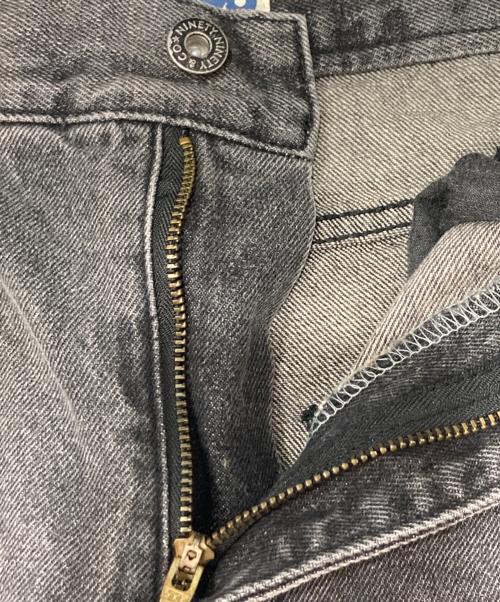 9090（9090）9090 (9090) Heisei Logo Buggy Ballon Denim Pants ブラック サイズ:Sの古着・服飾アイテム