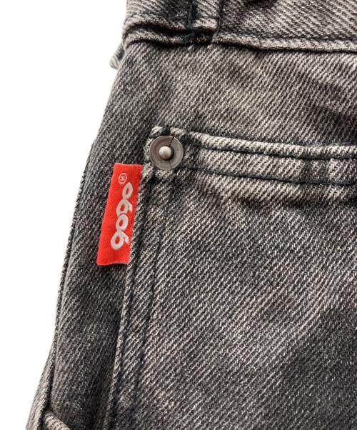 9090（9090）9090 (9090) Heisei Logo Buggy Ballon Denim Pants ブラック サイズ:Sの古着・服飾アイテム
