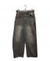 9090（9090）の古着「Heisei Logo Buggy Ballon Denim Pants」｜ブラック