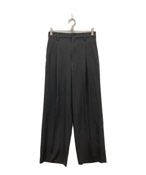 MAISON SPECIAL（メゾンスペシャル）MAISON SPECIAL (メゾンスペシャル) Toro-washer One Tuck Slacks グレー サイズ:01の古着・服飾アイテム