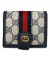 GUCCI（グッチ）の古着「マイクロGG2つ折り財布」｜ネイビー