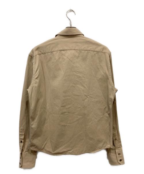 GUCCI（グッチ）GUCCI (グッチ) ミリタリーシャツ ベージュ サイズ:42の古着・服飾アイテム