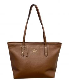 COACH（コーチ）の古着「ミディアム シティ トート バッグ」｜ブラウン