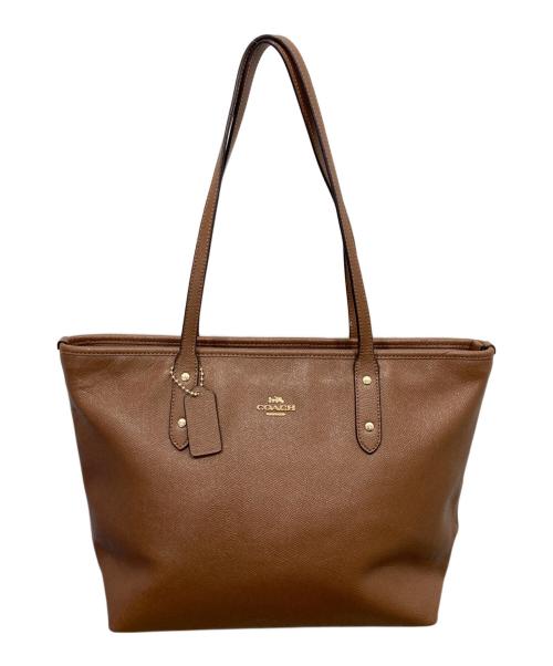 COACH（コーチ）COACH (コーチ) ミディアム シティ トート バッグ ブラウンの古着・服飾アイテム