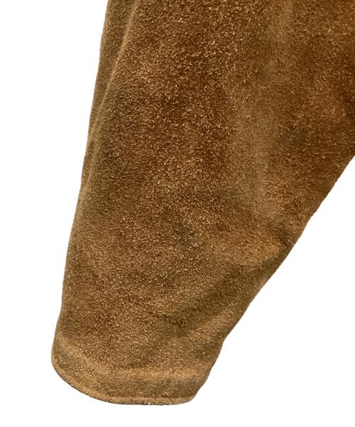 Schott（ショット）Schott (ショット) 襟切替スエードレザージャケット ブラウン サイズ:40の古着・服飾アイテム