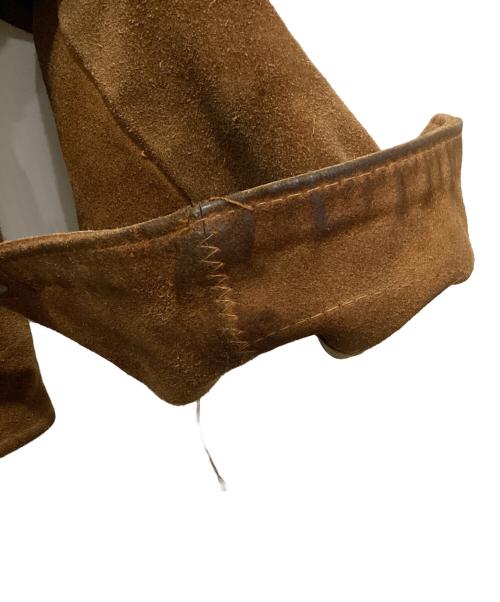 Schott（ショット）Schott (ショット) 襟切替スエードレザージャケット ブラウン サイズ:40の古着・服飾アイテム