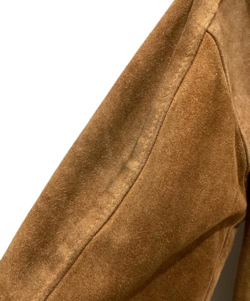 Schott（ショット）Schott (ショット) 襟切替スエードレザージャケット ブラウン サイズ:40の古着・服飾アイテム