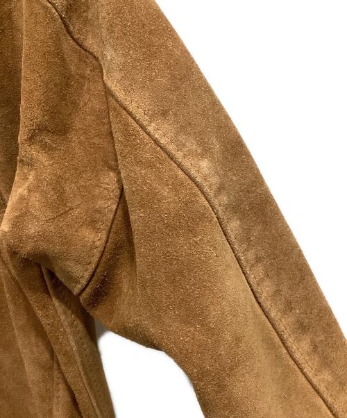 Schott（ショット）Schott (ショット) 襟切替スエードレザージャケット ブラウン サイズ:40の古着・服飾アイテム