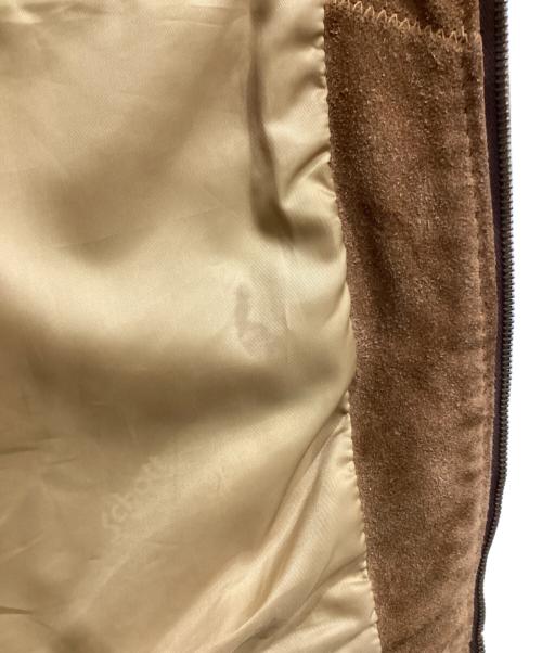 Schott（ショット）Schott (ショット) 襟切替スエードレザージャケット ブラウン サイズ:40の古着・服飾アイテム