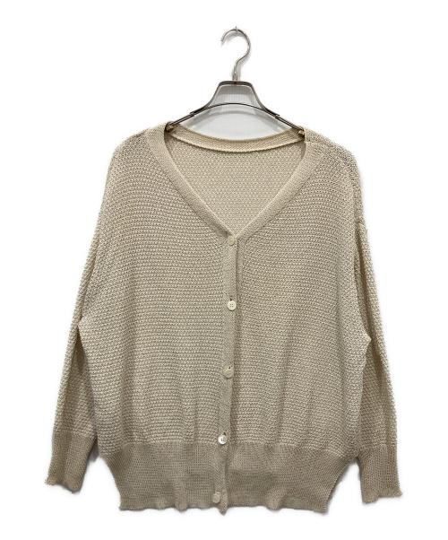 FRAMeWORK（フレームワーク）FRAMeWORK (フレームワーク) カノコ2WAY Back開きカーディガン アイボリー サイズ:ＦＲＥＥの古着・服飾アイテム