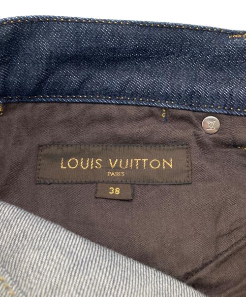 LOUIS VUITTON（ルイ ヴィトン）LOUIS VUITTON (ルイ ヴィトン) モノグラム刺繍デニムパンツ インディゴ サイズ:38の古着・服飾アイテム