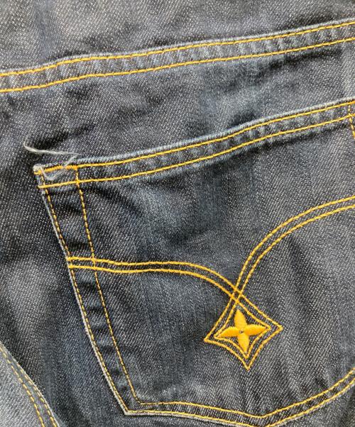 LOUIS VUITTON（ルイ ヴィトン）LOUIS VUITTON (ルイ ヴィトン) モノグラム刺繍デニムパンツ インディゴ サイズ:38の古着・服飾アイテム